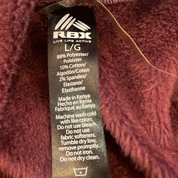 RBX, Woman’s Cowl Neck Sweatshirt, Sz Large, Mauve, New - Picture 4 of 4